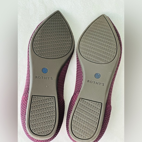 Rothy’s The Point In Retired Berry Lattice Color Size 6.5 - Picture 9 of 9